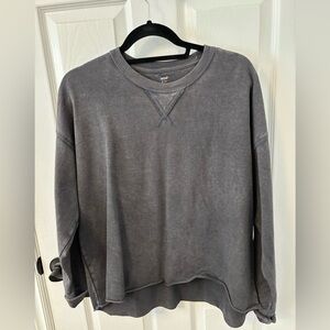 Aerie Gray Distressed sweatshirt